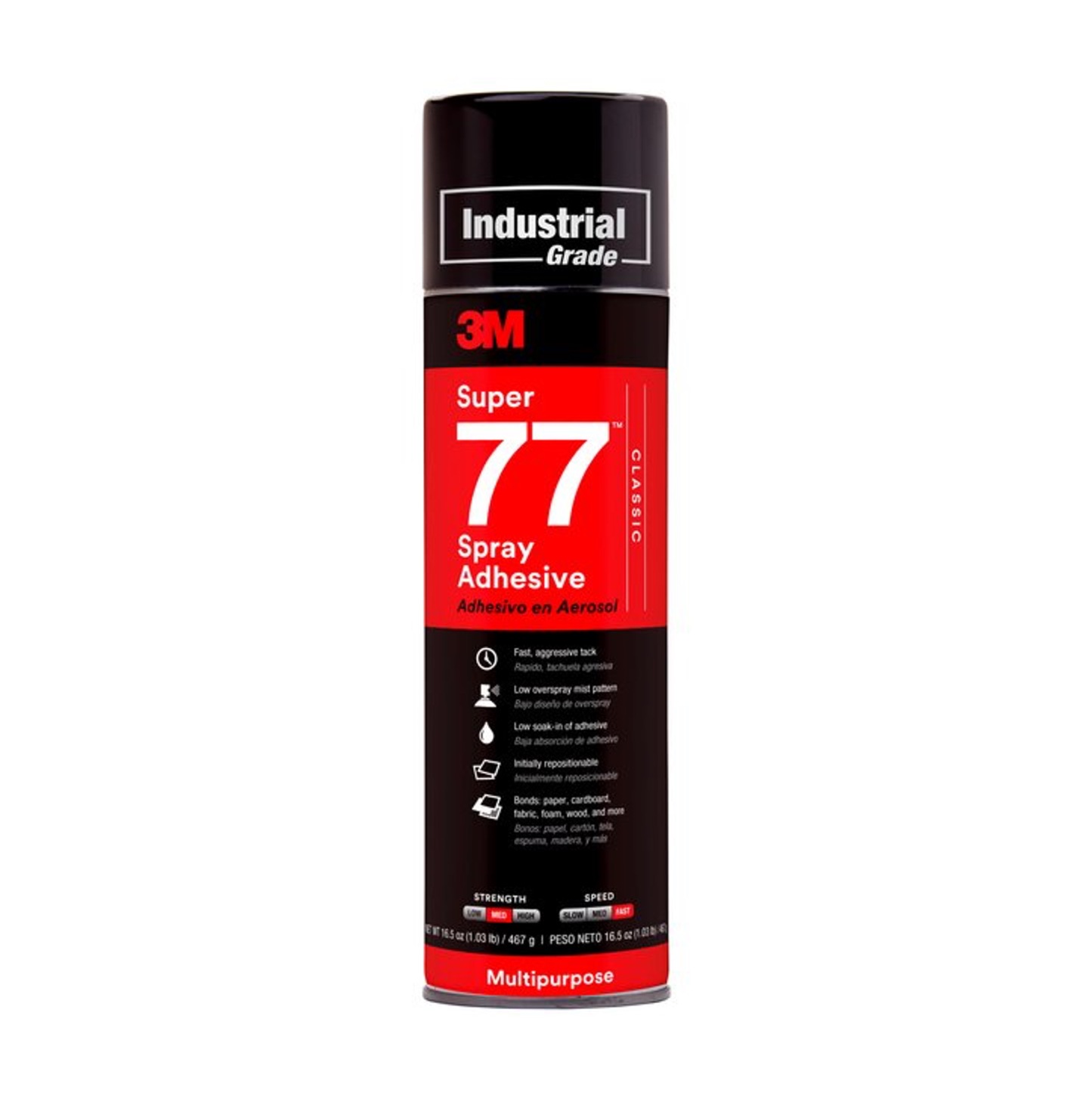 3M Super 77 Multi Purpose Adhesive Spray (375g)-GoKimDiam Hardware Shop Shop online for all your hardware needs at GoKimDiam Hardware Shop (by Kak Heng Hardware)! From wide range of hardware tools, premium paint supplies to essential tools for home DIY projects. Enjoy free islandwide delivery with min. $120 online order to Orchard, Tuas, Jurong, Punggol, Bedok, Sengkang, Hougang, Bukit Timah, Bukit Panjang, Bukit Batok etc. Shop with us today! Or, visit our Hardware Shop in Sembawang!