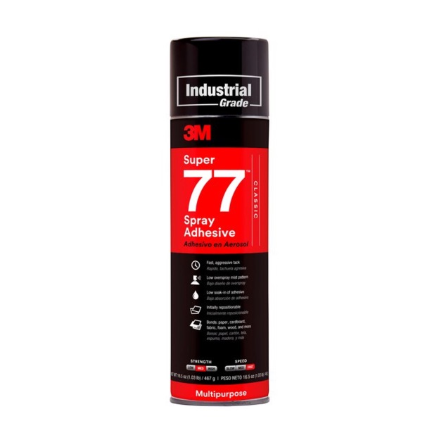 3M Super 77 Multi Purpose Adhesive Spray (375g)-GoKimDiam Hardware Shop Shop online for all your hardware needs at GoKimDiam Hardware Shop (by Kak Heng Hardware)! From wide range of hardware tools, premium paint supplies to essential tools for home DIY projects. Enjoy free islandwide delivery with min. $120 online order to Orchard, Tuas, Jurong, Punggol, Bedok, Sengkang, Hougang, Bukit Timah, Bukit Panjang, Bukit Batok etc. Shop with us today! Or, visit our Hardware Shop in Sembawang!
