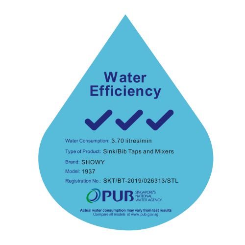 Showy 1937-210 Linear Bib Tap C/W Shower Bidet Holder with 1944 Handle Stainless Steel