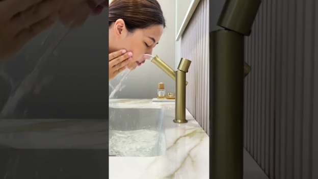 Showy 3780 Stainless Steel Basin Mixer with Vertical Swivel Spout (Chrome)