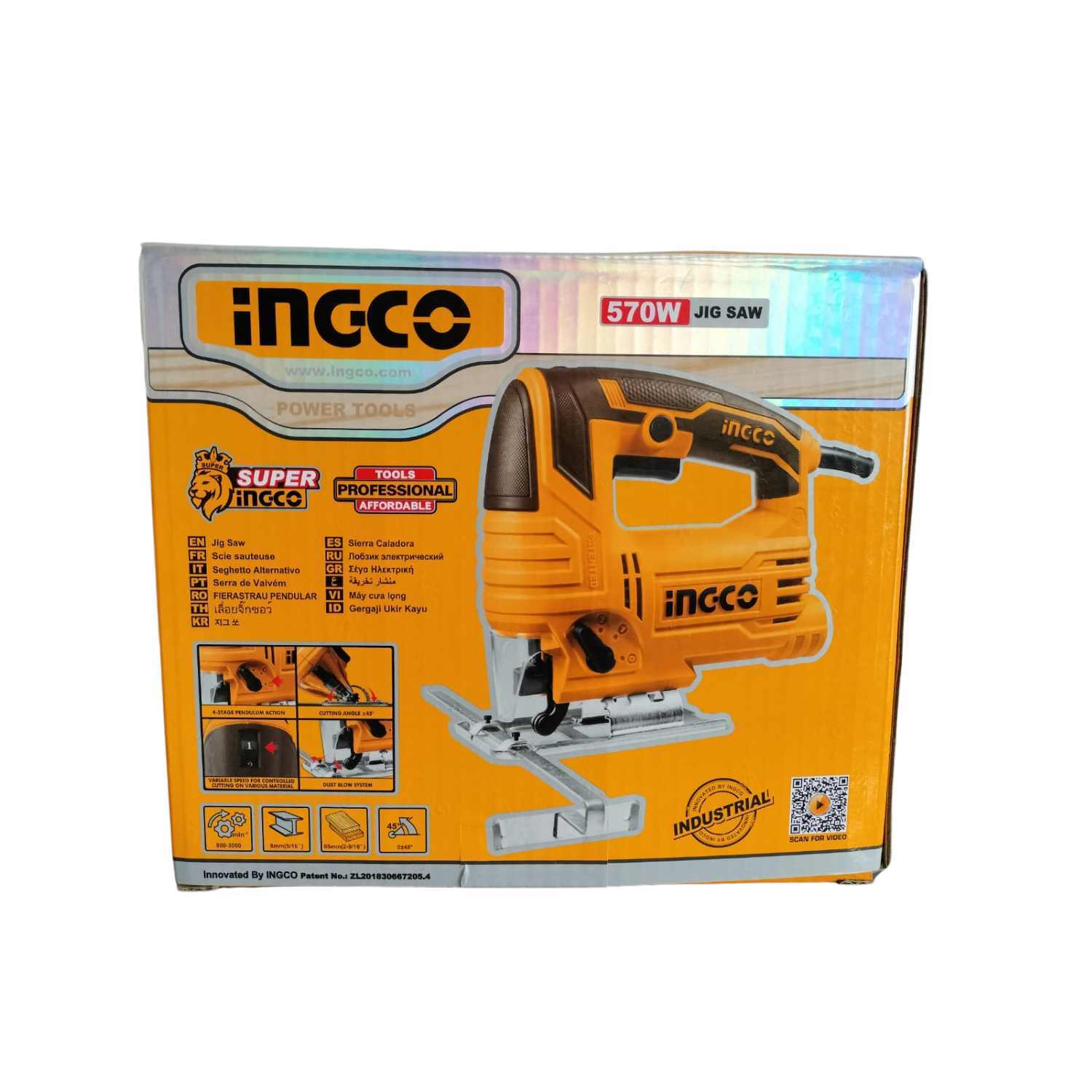 INGCO 570W Jig Saw (JS57028) Cutting Tool for Wood, Metal, and Plastic-GoKimDiam Hardware Shop Shop online for all your hardware needs at GoKimDiam Hardware Shop (by Kak Heng Hardware)! From wide range of hardware tools, premium paint supplies to essential tools for home DIY projects. Enjoy free islandwide delivery with min. $120 online order to Orchard, Tuas, Jurong, Punggol, Bedok, Sengkang, Hougang, Bukit Timah, Bukit Panjang, Bukit Batok etc. Shop with us today! Or, visit our Hardware Shop in Sembawang!