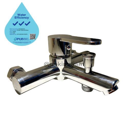 Showy 3566 Bathroom Shower Taps and Mixers Single Level Tap Bold-Edge Series Water Efficiency (4.9 litres/min)