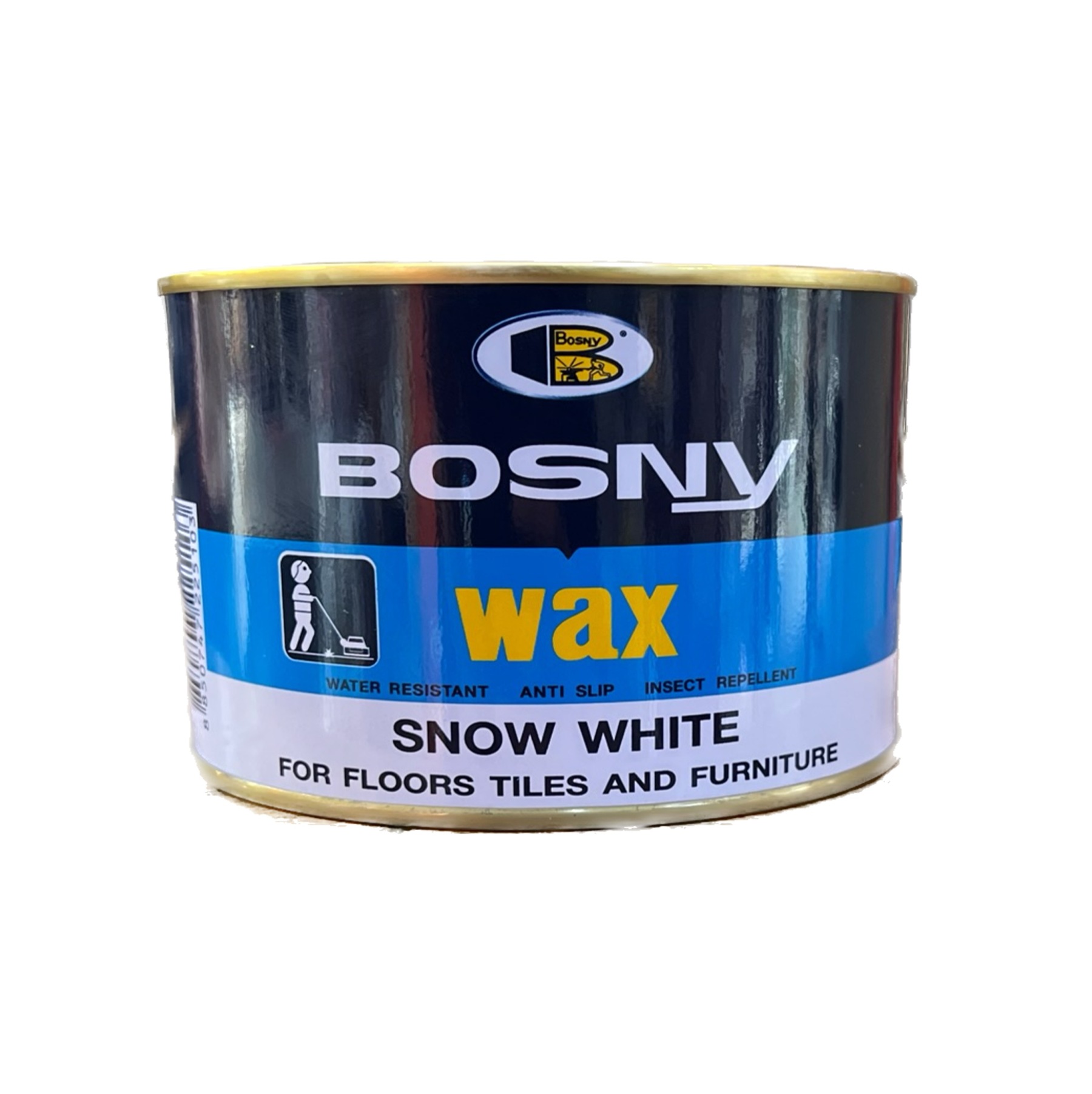 BOSNY Snow White Paste WAX Polish Shine (400G)-GoKimDiam Hardware Shop Shop online for all your hardware needs at GoKimDiam Hardware Shop (by Kak Heng Hardware)! From wide range of hardware tools, premium paint supplies to essential tools for home DIY projects. Enjoy free islandwide delivery with min. $120 online order to Orchard, Tuas, Jurong, Punggol, Bedok, Sengkang, Hougang, Bukit Timah, Bukit Panjang, Bukit Batok etc. Shop with us today! Or, visit our Hardware Shop in Sembawang!