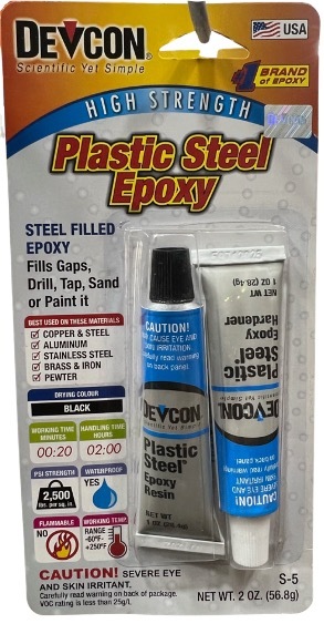 DEVCON Plastic Steel Epoxy Resin Sealant (56.8g)-GoKimDiam Hardware Shop Shop online for all your hardware needs at GoKimDiam Hardware Shop (by Kak Heng Hardware)! From wide range of hardware tools, premium paint supplies to essential tools for home DIY projects. Enjoy free islandwide delivery with min. $120 online order to Orchard, Tuas, Jurong, Punggol, Bedok, Sengkang, Hougang, Bukit Timah, Bukit Panjang, Bukit Batok etc. Shop with us today! Or, visit our Hardware Shop in Sembawang!