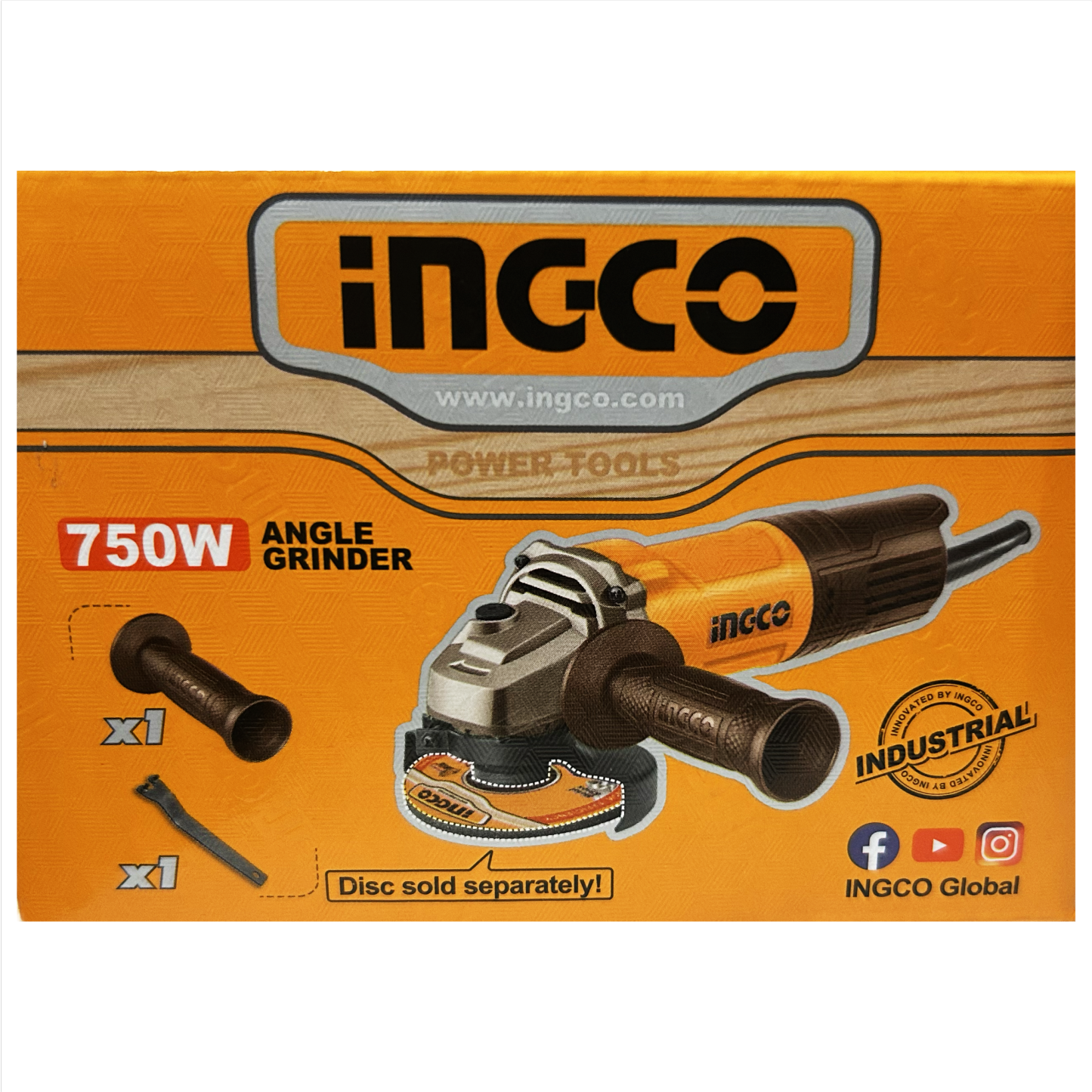 INGCO 750W Angle Grinder Industrial (Model: AG750282)-GoKimDiam Hardware Shop Shop online for all your hardware needs at GoKimDiam Hardware Shop (by Kak Heng Hardware)! From wide range of hardware tools, premium paint supplies to essential tools for home DIY projects. Enjoy free islandwide delivery with min. $120 online order to Orchard, Tuas, Jurong, Punggol, Bedok, Sengkang, Hougang, Bukit Timah, Bukit Panjang, Bukit Batok etc. Shop with us today! Or, visit our Hardware Shop in Sembawang!