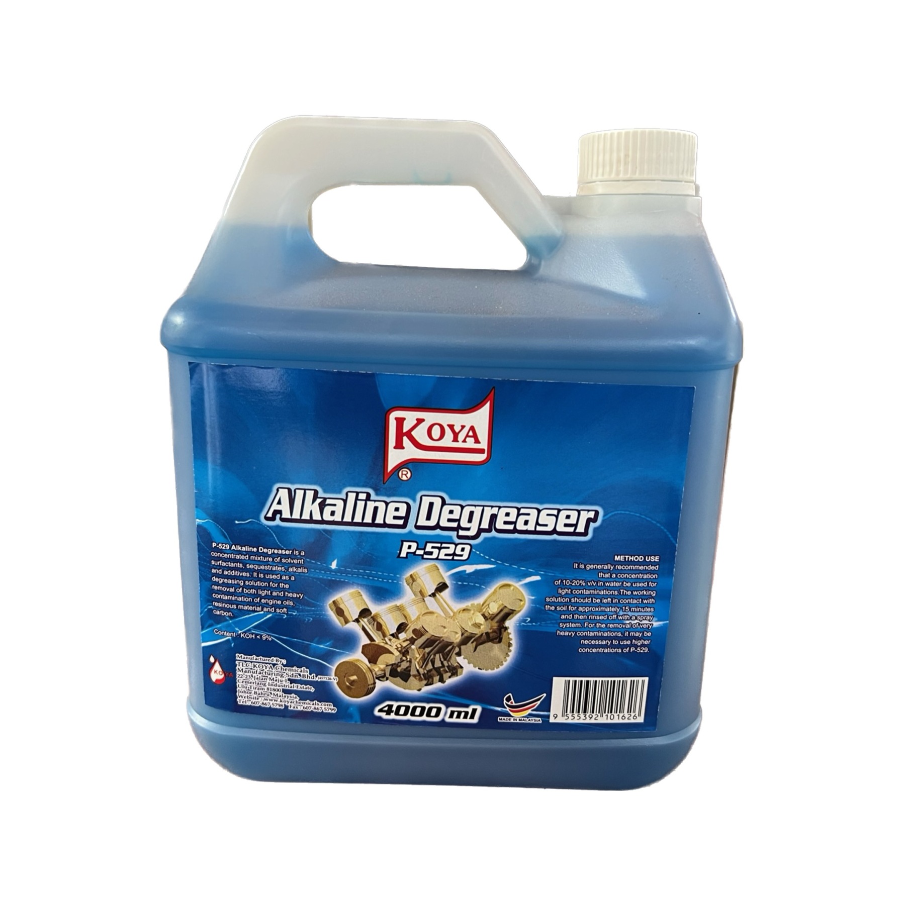 KOYA Akaline Degreaser P529 (4L)-GoKimDiam Hardware Shop Shop online for all your hardware needs at GoKimDiam Hardware Shop (by Kak Heng Hardware)! From wide range of hardware tools, premium paint supplies to essential tools for home DIY projects. Enjoy free islandwide delivery with min. $120 online order to Orchard, Tuas, Jurong, Punggol, Bedok, Sengkang, Hougang, Bukit Timah, Bukit Panjang, Bukit Batok etc. Shop with us today! Or, visit our Hardware Shop in Sembawang!