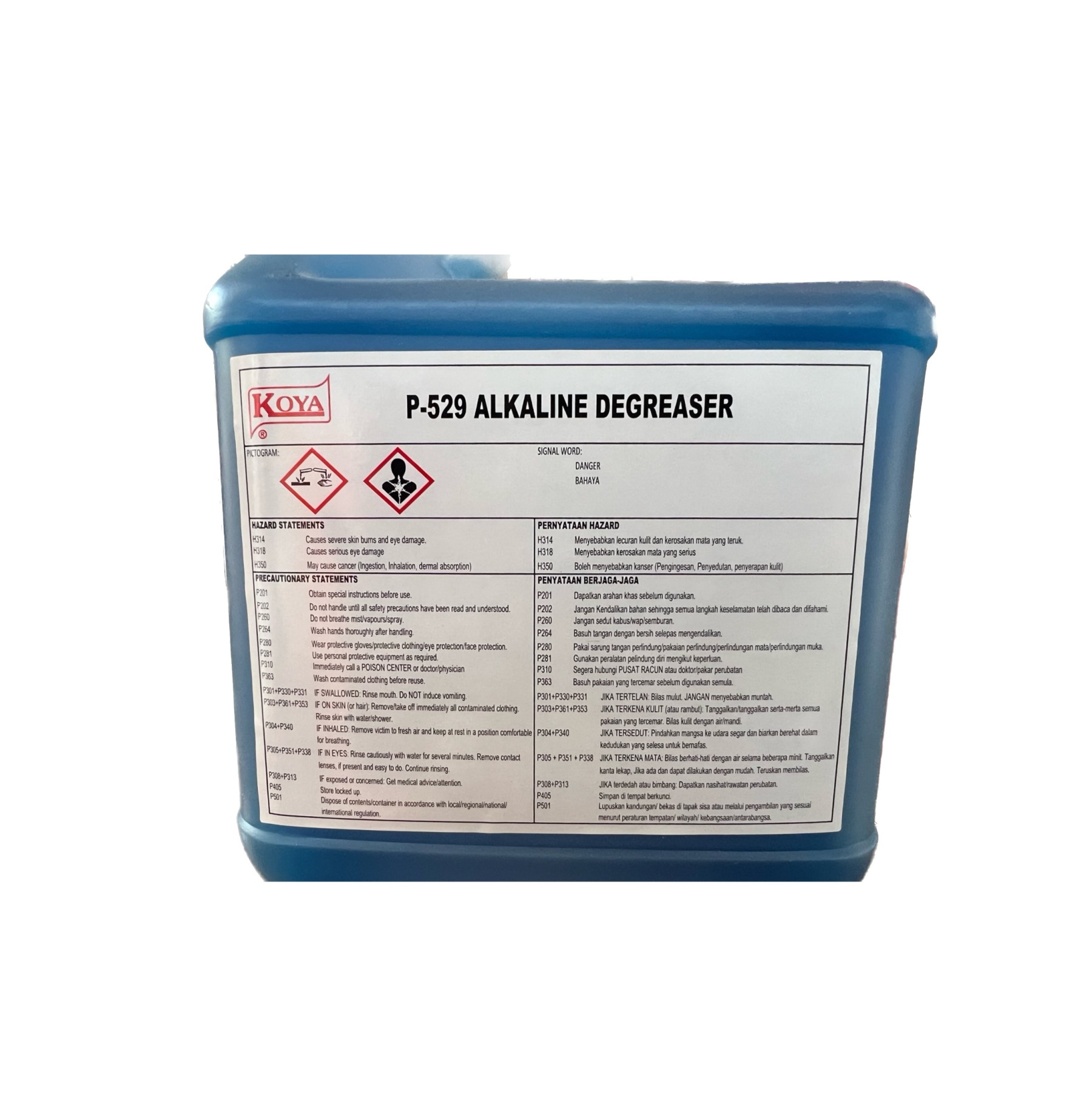 KOYA Akaline Degreaser P529 (4L)-GoKimDiam Hardware Shop Shop online for all your hardware needs at GoKimDiam Hardware Shop (by Kak Heng Hardware)! From wide range of hardware tools, premium paint supplies to essential tools for home DIY projects. Enjoy free islandwide delivery with min. $120 online order to Orchard, Tuas, Jurong, Punggol, Bedok, Sengkang, Hougang, Bukit Timah, Bukit Panjang, Bukit Batok etc. Shop with us today! Or, visit our Hardware Shop in Sembawang!