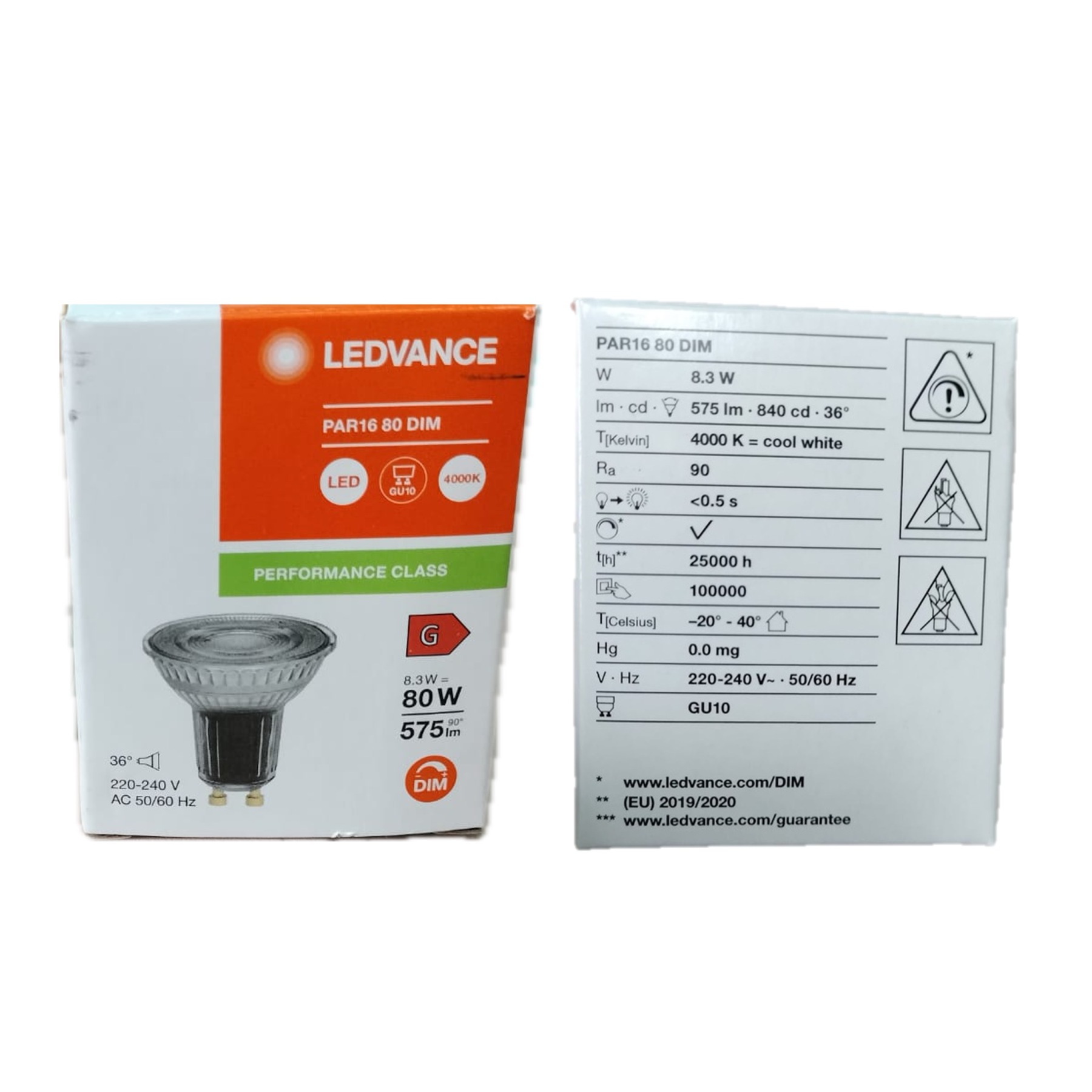 LEDVANCE PAR16 80 DIM - 8.3W Dimmable GU10 LED Bulbs in Warm White & Cool White Brighten The Space