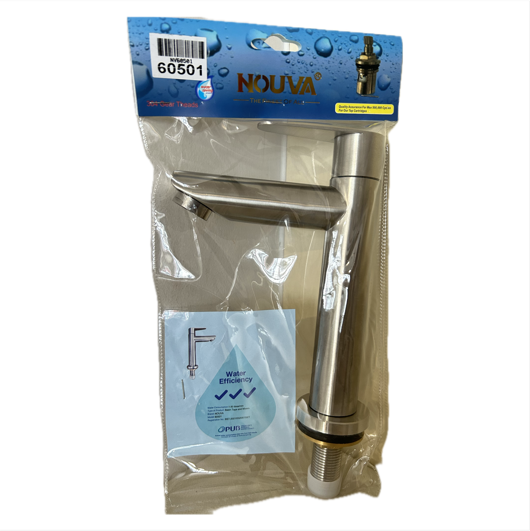 NOUVA SUS304 Bathroom Water Basin Tap (Model: 60501)-GoKimDiam Hardware Shop Shop online for all your hardware needs at GoKimDiam Hardware Shop (by Kak Heng Hardware)! From wide range of hardware tools, premium paint supplies to essential tools for home DIY projects. Enjoy free islandwide delivery with min. $120 online order to Orchard, Tuas, Jurong, Punggol, Bedok, Sengkang, Hougang, Bukit Timah, Bukit Panjang, Bukit Batok etc. Shop with us today! Or, visit our Hardware Shop in Sembawang!