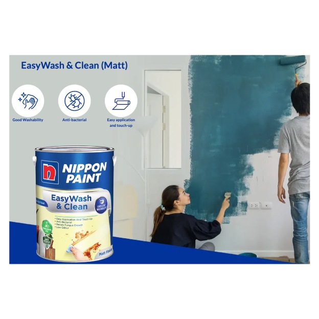 (1L) Nippon Paint EasyWash & Clean (Matt)