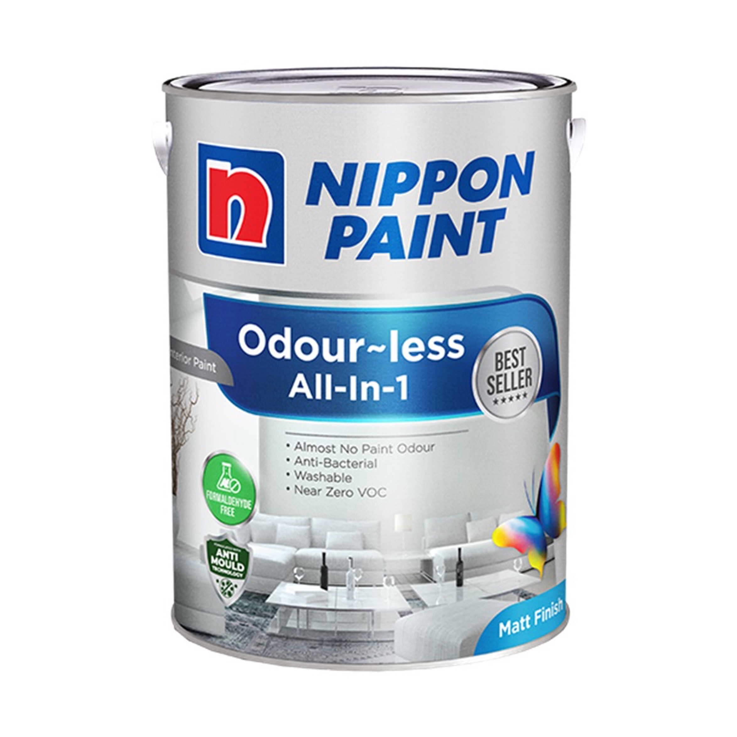 (1L) Nippon Paint Odourless All-in-1 