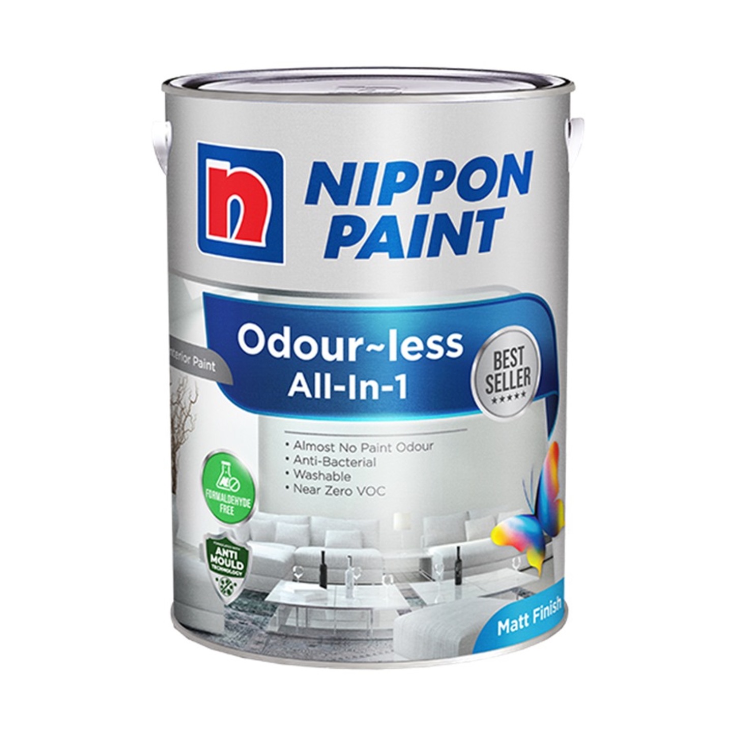 (5L) Nippon Paint Odourless All-in-1 