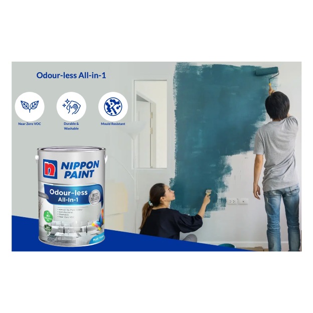 (5L) Nippon Paint Odourless All-in-1 