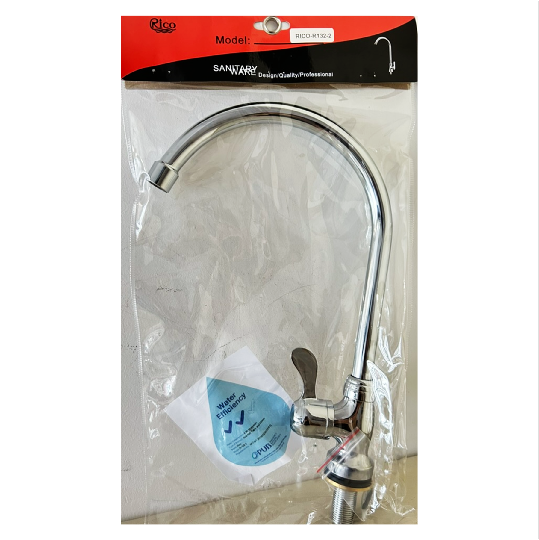 RICO Kitchen Sink Water Tap (Model: R132-2)-GoKimDiam Hardware Shop Shop online for all your hardware needs at GoKimDiam Hardware Shop (by Kak Heng Hardware)! From wide range of hardware tools, premium paint supplies to essential tools for home DIY projects. Enjoy free islandwide delivery with min. $120 online order to Orchard, Tuas, Jurong, Punggol, Bedok, Sengkang, Hougang, Bukit Timah, Bukit Panjang, Bukit Batok etc. Shop with us today! Or, visit our Hardware Shop in Sembawang!