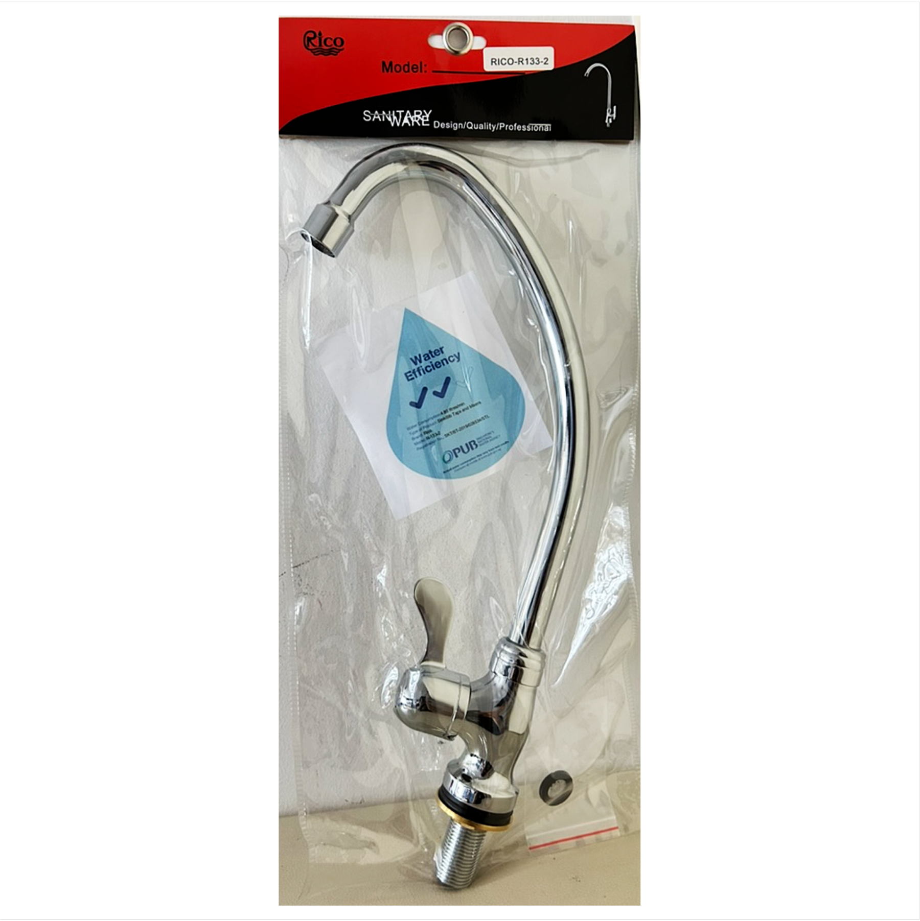 RICO Kitchen Water Sink Tap (Model: R133-2)-GoKimDiam Hardware Shop Shop online for all your hardware needs at GoKimDiam Hardware Shop (by Kak Heng Hardware)! From wide range of hardware tools, premium paint supplies to essential tools for home DIY projects. Enjoy free islandwide delivery with min. $120 online order to Orchard, Tuas, Jurong, Punggol, Bedok, Sengkang, Hougang, Bukit Timah, Bukit Panjang, Bukit Batok etc. Shop with us today! Or, visit our Hardware Shop in Sembawang!