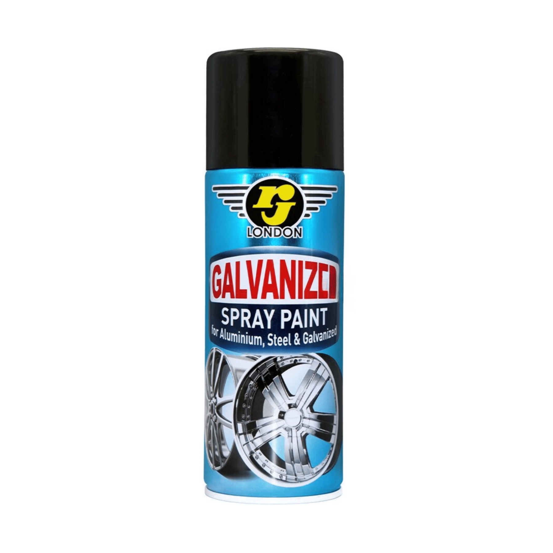 RJ London Galvanized Spray Paint (400CC) - Metallic Silver-GoKimDiam Hardware Shop Shop online for all your hardware needs at GoKimDiam Hardware Shop (by Kak Heng Hardware)! From wide range of hardware tools, premium paint supplies to essential tools for home DIY projects. Enjoy free islandwide delivery with min. $120 online order to Orchard, Tuas, Jurong, Punggol, Bedok, Sengkang, Hougang, Bukit Timah, Bukit Panjang, Bukit Batok etc. Shop with us today! Or, visit our Hardware Shop in Sembawang!