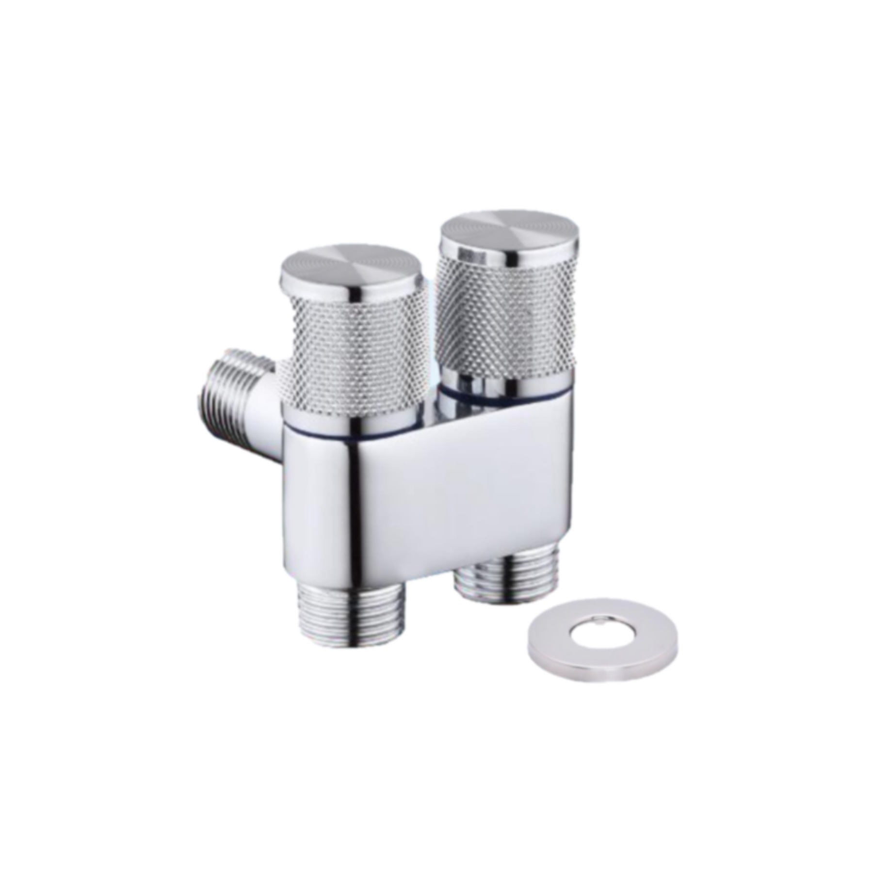 SHOWY 3-Way Diverter Valve (Double Control) - Chrome Plated -GoKimDiam Hardware Shop Shop online for all your hardware needs at GoKimDiam Hardware Shop (by Kak Heng Hardware)! From wide range of hardware tools, premium paint supplies to essential tools for home DIY projects. Enjoy free islandwide delivery with min. $120 online order to Orchard, Tuas, Jurong, Punggol, Bedok, Sengkang, Hougang, Bukit Timah, Bukit Panjang, Bukit Batok etc. Shop with us today! Or, visit our Hardware Shop in Sembawang!