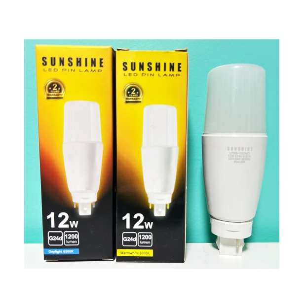 SUNSHINE LED Pin Lamp 9W 12W (Base G24d)-GoKimDiam Hardware Shop Shop online for all your hardware needs at GoKimDiam Hardware Shop (by Kak Heng Hardware)! From wide range of hardware tools, premium paint supplies to essential tools for home DIY projects. Enjoy free islandwide delivery with min. $120 online order to Orchard, Tuas, Jurong, Punggol, Bedok, Sengkang, Hougang, Bukit Timah, Bukit Panjang, Bukit Batok etc. Shop with us today! Or, visit our Hardware Shop in Sembawang!