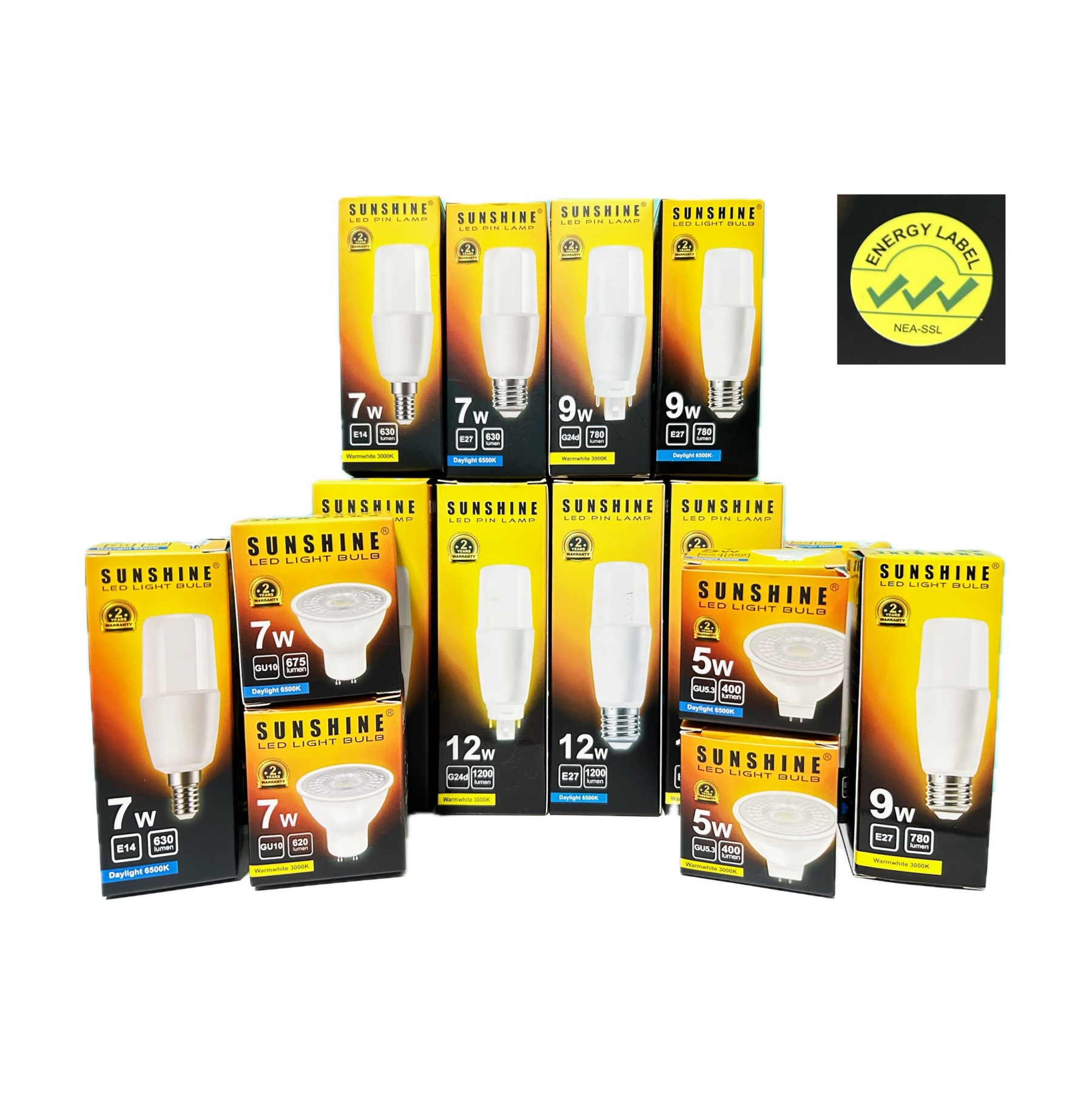 SUNSHINE LED Pin Lamp 7W 9W 12W (Base E27)-GoKimDiam Hardware Shop Shop online for all your hardware needs at GoKimDiam Hardware Shop (by Kak Heng Hardware)! From wide range of hardware tools, premium paint supplies to essential tools for home DIY projects. Enjoy free islandwide delivery with min. $120 online order to Orchard, Tuas, Jurong, Punggol, Bedok, Sengkang, Hougang, Bukit Timah, Bukit Panjang, Bukit Batok etc. Shop with us today! Or, visit our Hardware Shop in Sembawang!