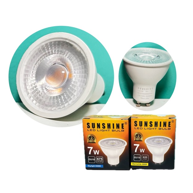 SUNSHINE LED Light Bulb 7W (Base GU10)-GoKimDiam Hardware Shop Shop online for all your hardware needs at GoKimDiam Hardware Shop (by Kak Heng Hardware)! From wide range of hardware tools, premium paint supplies to essential tools for home DIY projects. Enjoy free islandwide delivery with min. $120 online order to Orchard, Tuas, Jurong, Punggol, Bedok, Sengkang, Hougang, Bukit Timah, Bukit Panjang, Bukit Batok etc. Shop with us today! Or, visit our Hardware Shop in Sembawang!