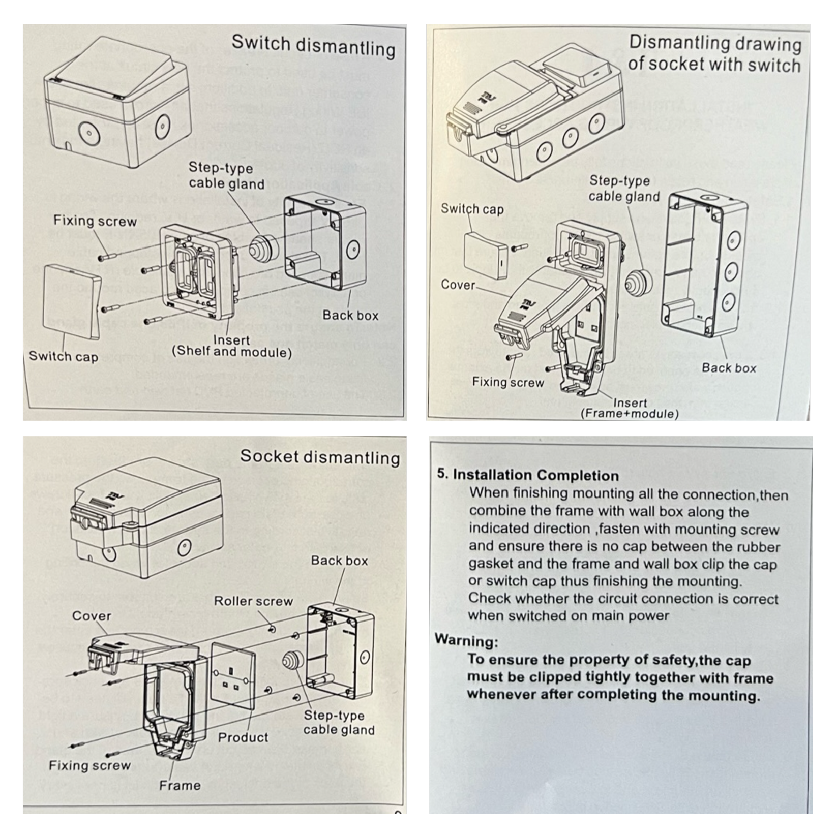 T&J 1 Gang 13A Switch With Weatherproof Socket Enclosure - SG Hardware ...