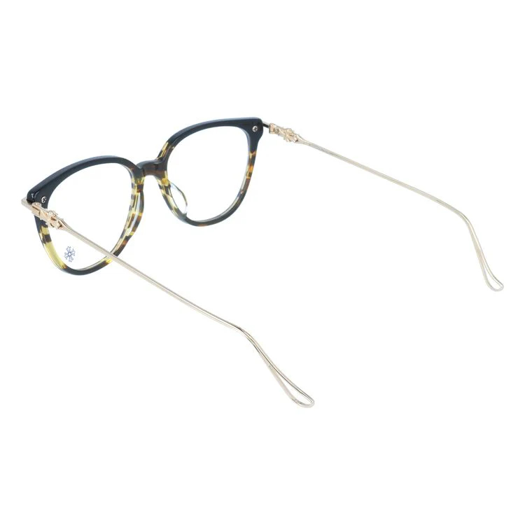 【Chrome Hearts】クロムハーツ メガネフレーム 伊達メガネ レギュラーフィット CHROME HEARTS THOT BK/VS-GP 52サイズ ウェリントン型 ユニセックス メンズ レディース