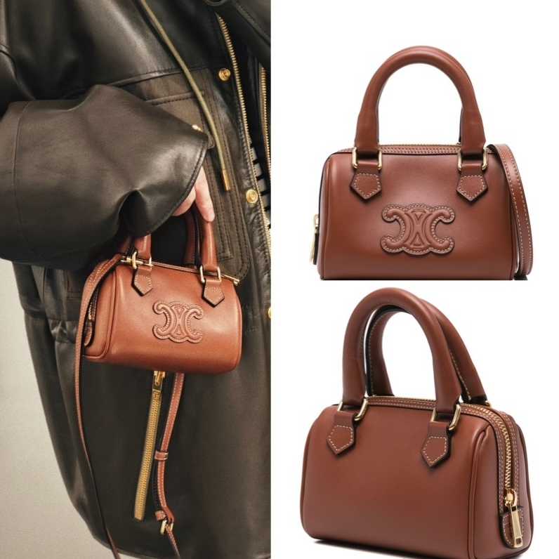 ＊即発可能＊ CELINE ミニ ボストン / スムースカーフスキン