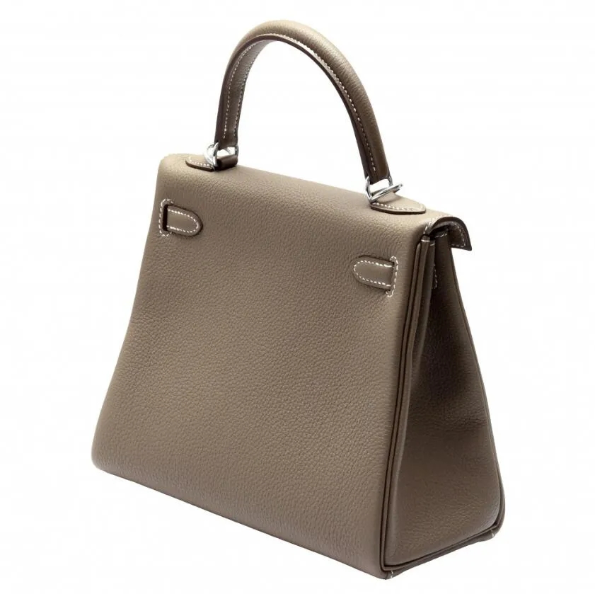 エルメス HERMES エルメス HERMES ケリー 25 トゴ エトゥープ シルバー金具 U刻印