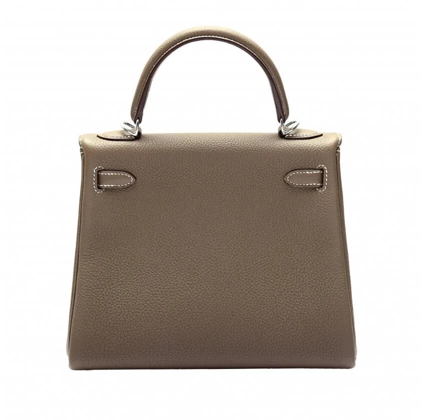 エルメス HERMES エルメス HERMES ケリー 25 トゴ エトゥープ シルバー金具 U刻印