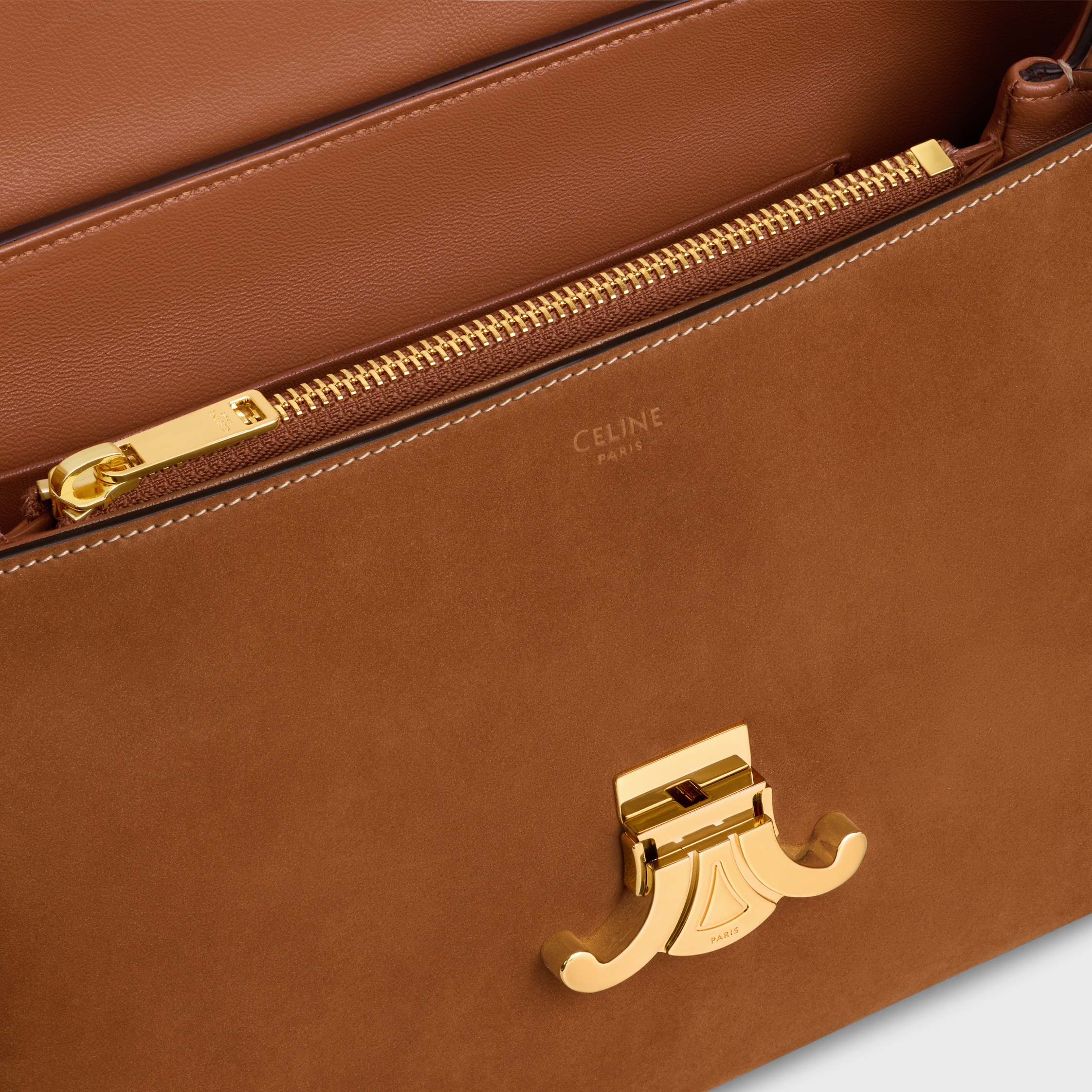 セリーヌ  ミディアム ニノ バッグ / ヌバックカーフスキン