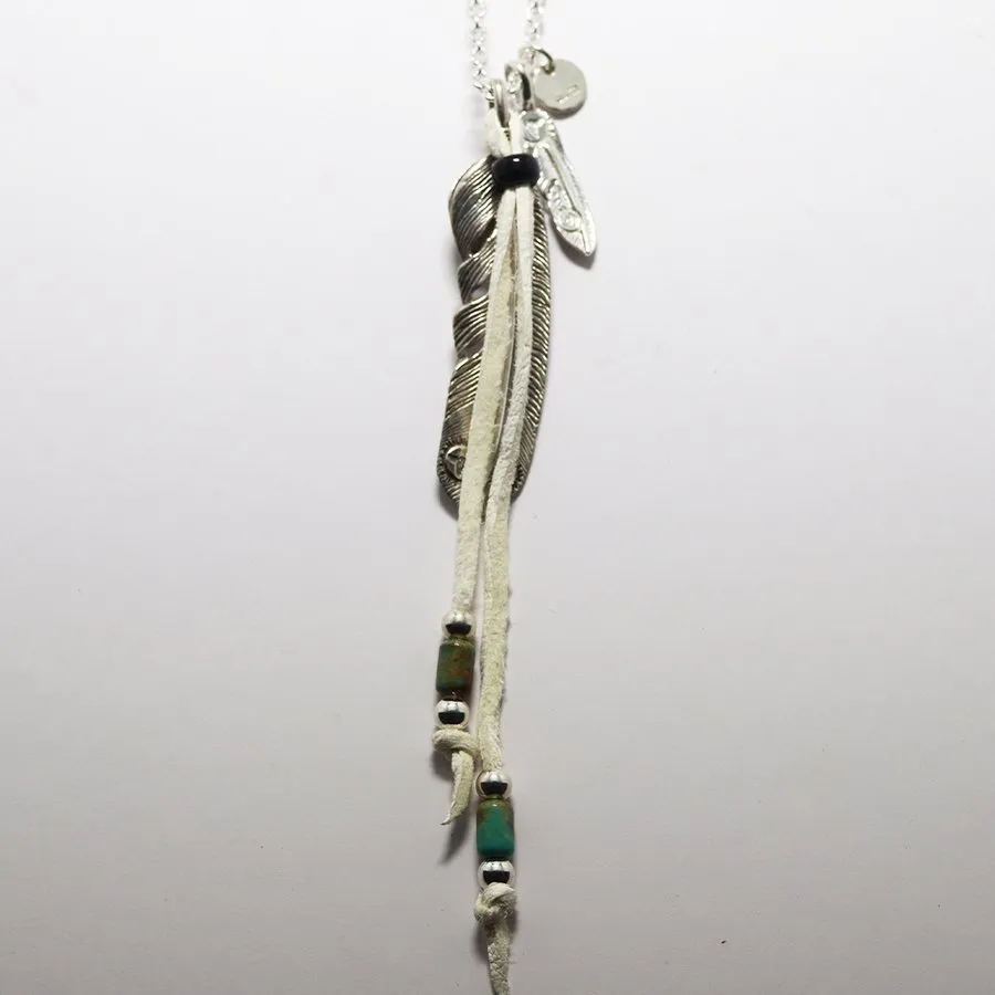 【国内発送/直営店】1点物 オリジナルカスタム2 タディアンドキング goro's ゴローズ魂継承 フェザー ネックレス メンズ シルバー925 ペンダントトップ ネックレス メンズ