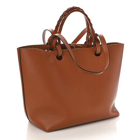 LOEWE ロエベ アナグラム トートバッグ スモール グレインカーフ ダブルハンドル 肩掛けトート ブラック