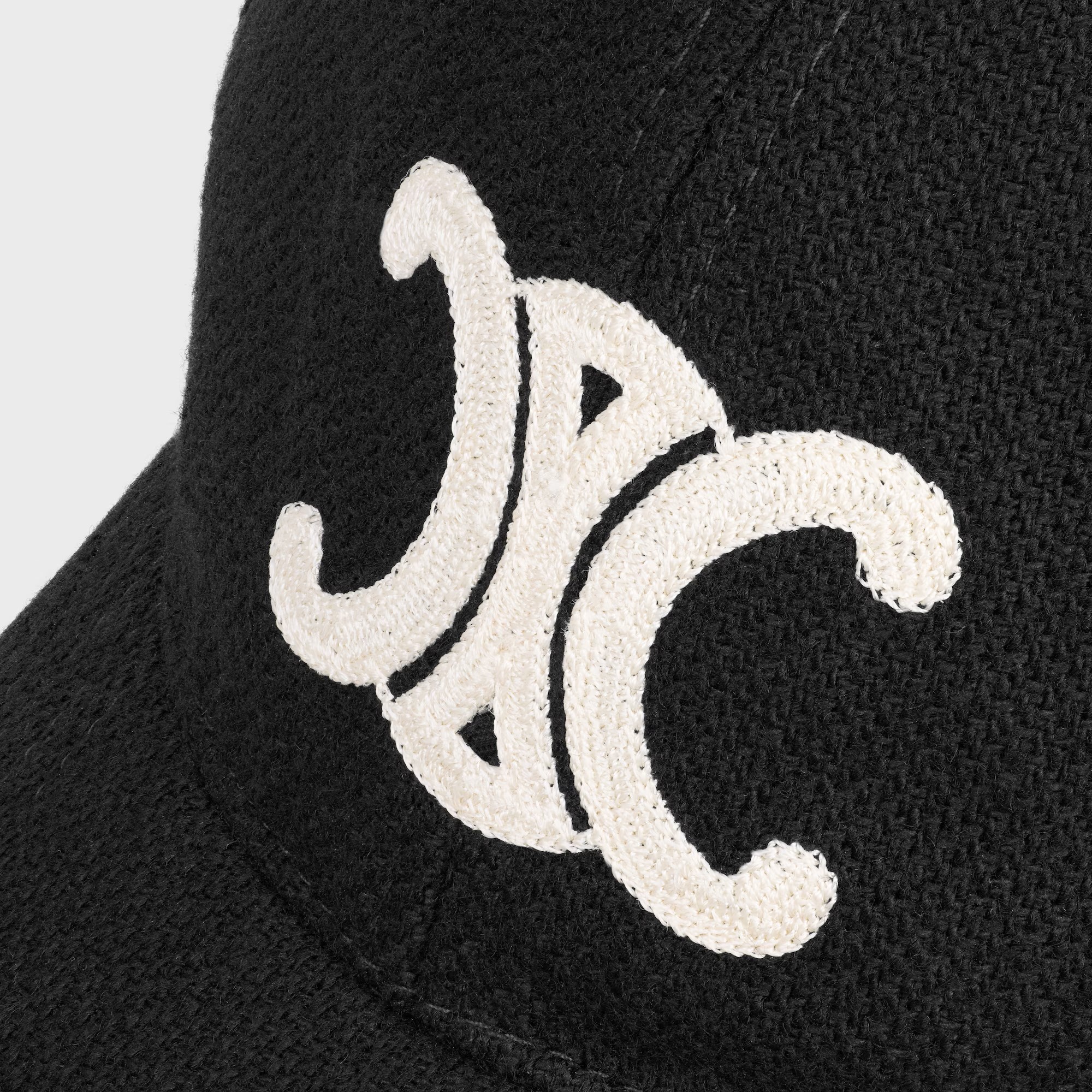 CELINE セリーヌ トリオンフ キャップ コットン  キャンプ　ブラック　男女兼用