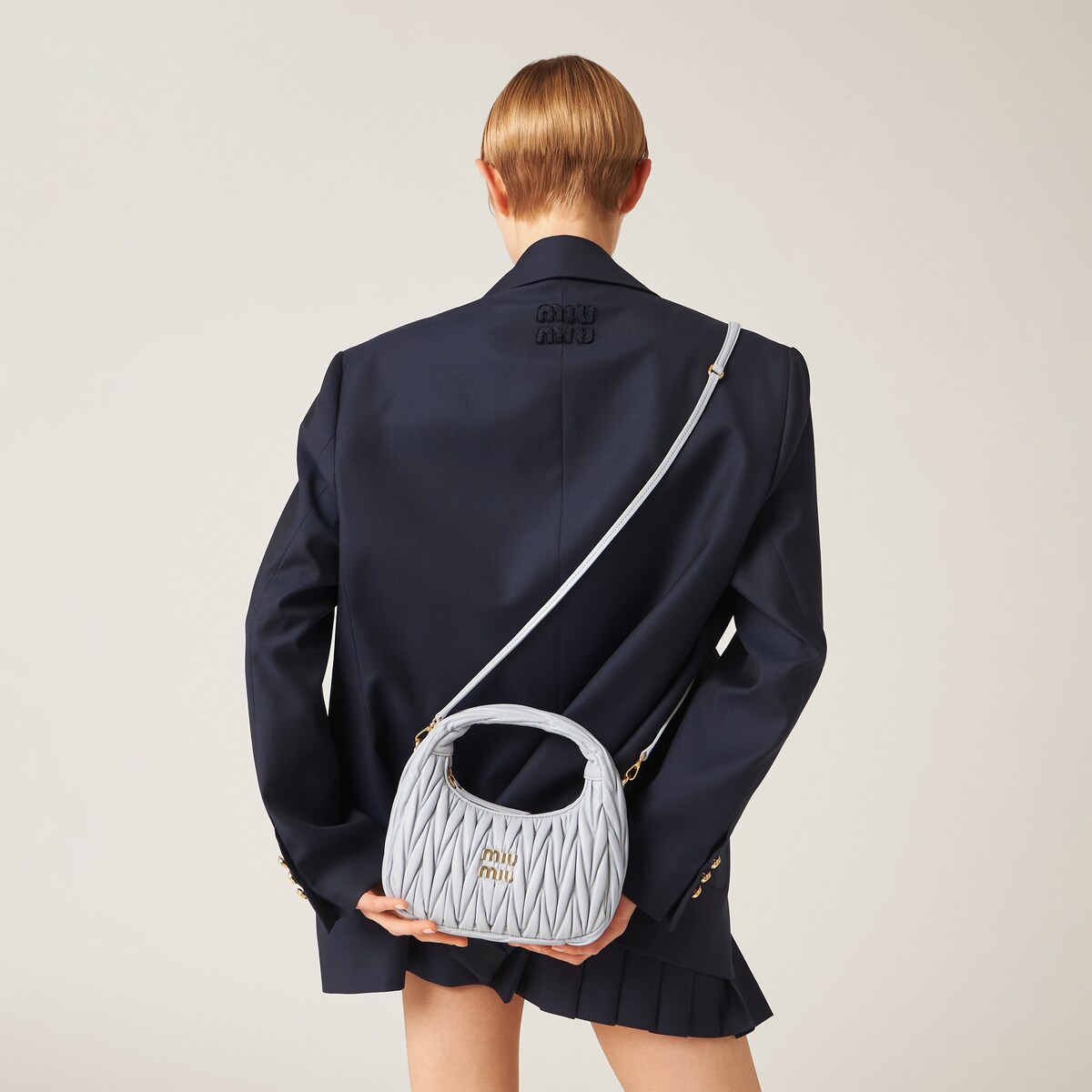 MIUMIU バッグ ワンダー MATELASSE マテラッセ  ホーボーバッグ