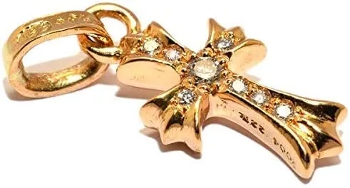 【国内発送/直営店】ネックレス クロムハーツ ベビーファット22K パヴェダイヤモンド 22K BABY FAT PAVE Diamonds 正規品