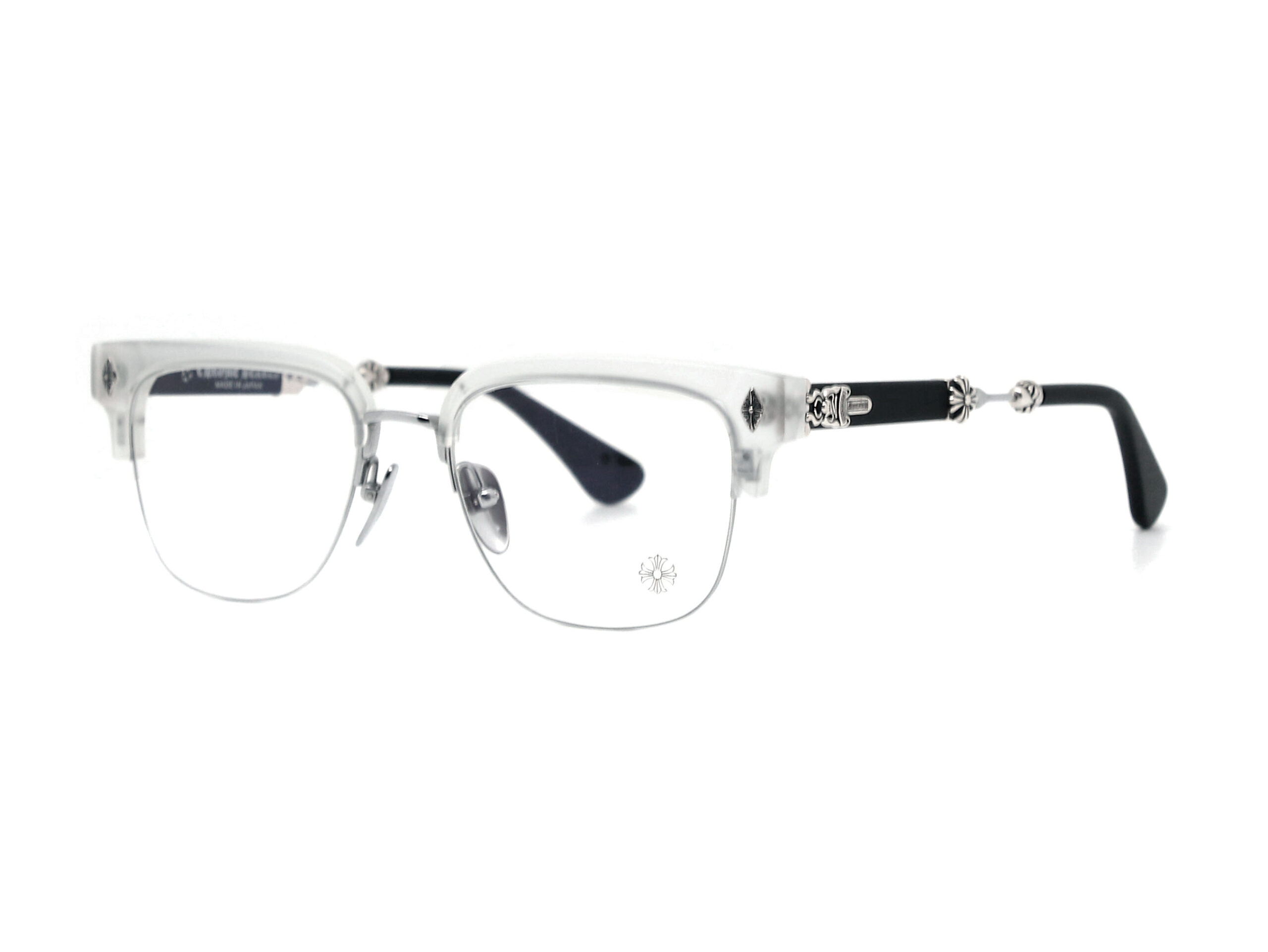 クロムハーツ メガネ度なし 伊達メガネ 眼鏡 メガネフレーム CHROME HEARTS レギュラーフィットウェリントン型 ユニセックス メンズ レディース 紫外線 UVカット ラッピング無料