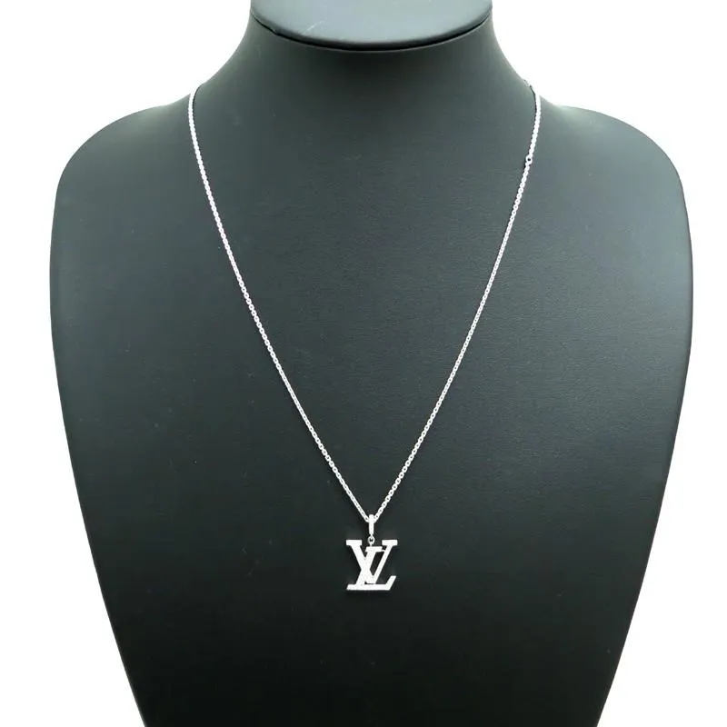 【国内発送/直営店】ネックレス パンダンティフ LV GM Q93670 モノグラム ロゴ ダイヤモンド