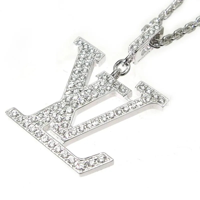 【国内発送/直営店】ネックレス パンダンティフ LV GM Q93670 モノグラム ロゴ ダイヤモンド