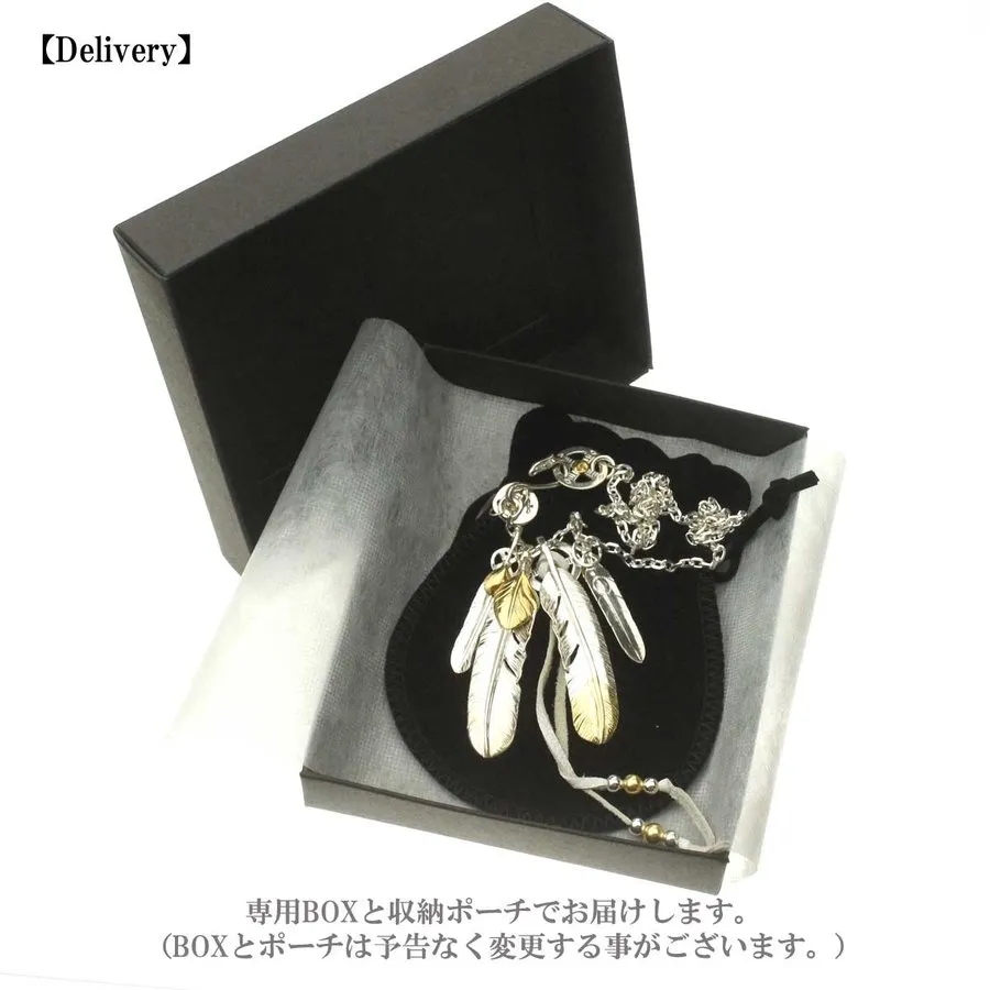 【国内発送/直営店】再再入荷！メンズ ネックレス ペンダント ゴローズタイプ 復刻 レプリカ 木村拓哉神さんセットモチーフシルバーフェザーネックレス 特大先金フェザー