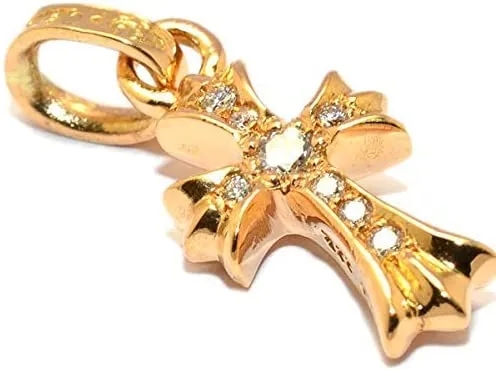 【国内発送/直営店】ネックレス クロムハーツ ベビーファット22K パヴェダイヤモンド 22K BABY FAT PAVE Diamonds 正規品