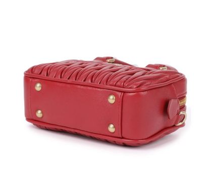 ◇【Miu Miu】レザー トップハンドルスモールバッグ
