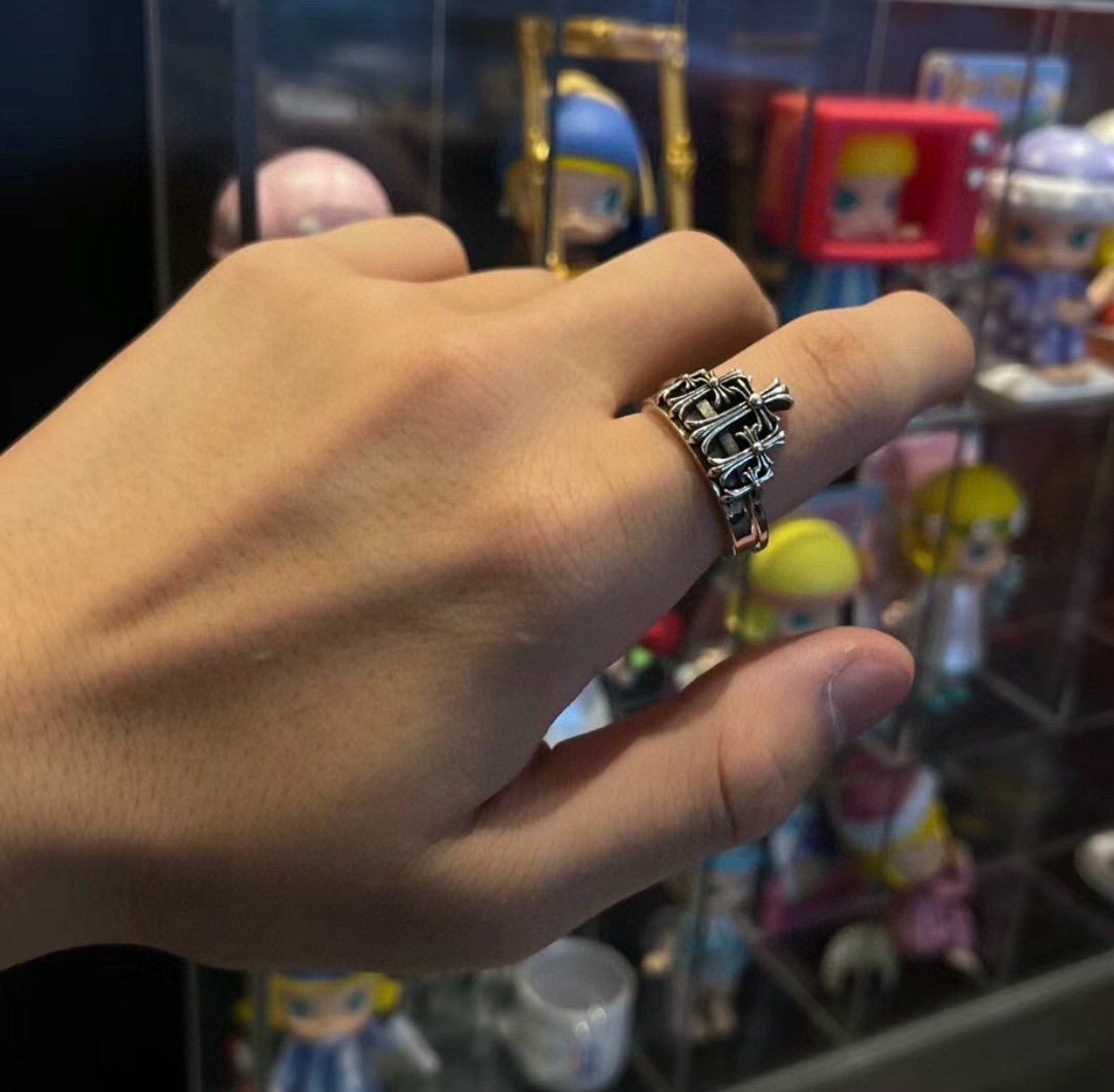Chrome Hearts クロス クラウン リング  