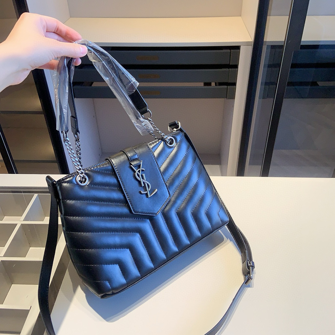 YSL イヴサンローラン ギフトセット 3点 セット　LOULOU トートバッグ＋ショルダーバッグ＋財布