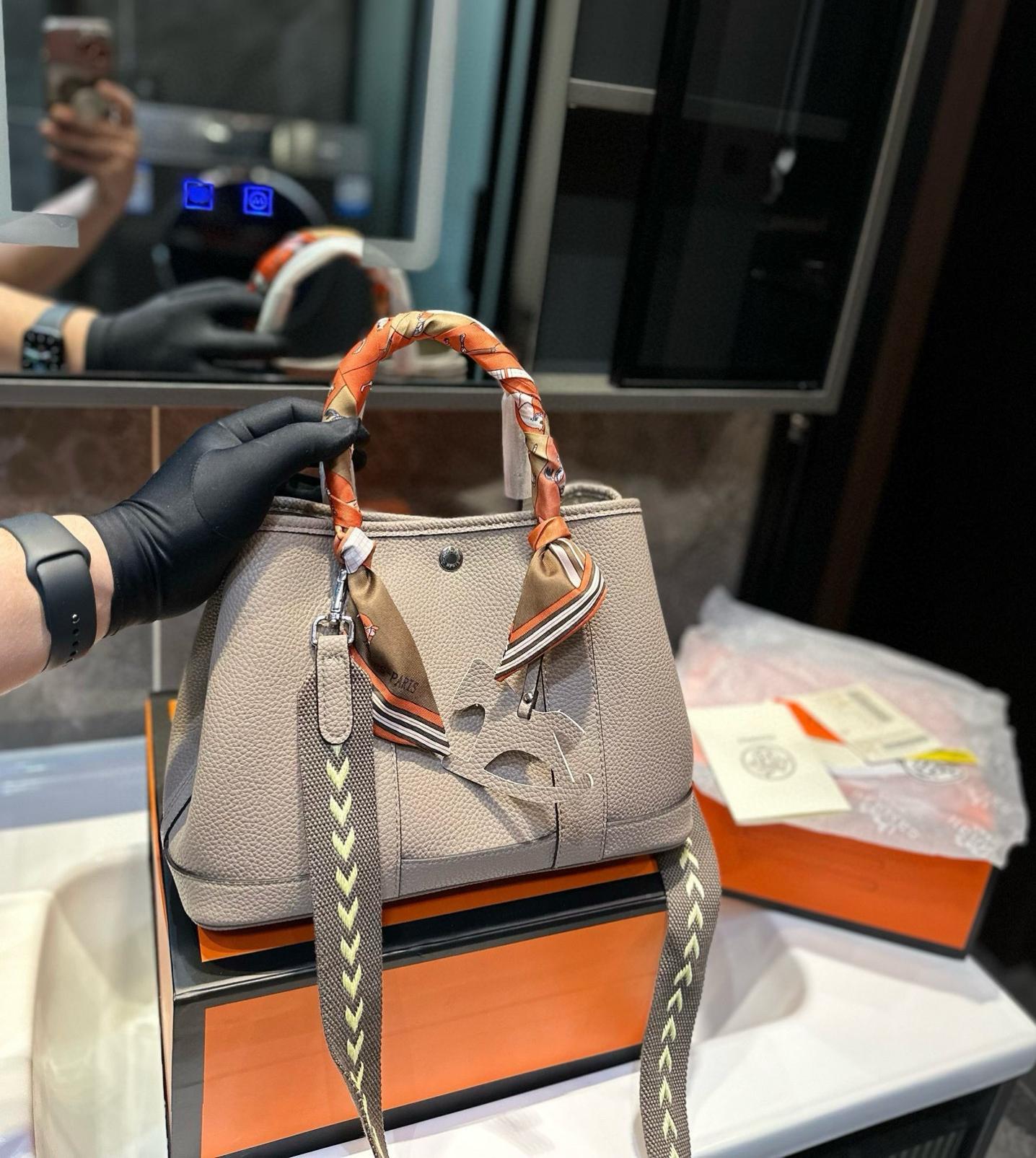 【シンプル】HERMESハンドバッグ ガーデン・パーティ30