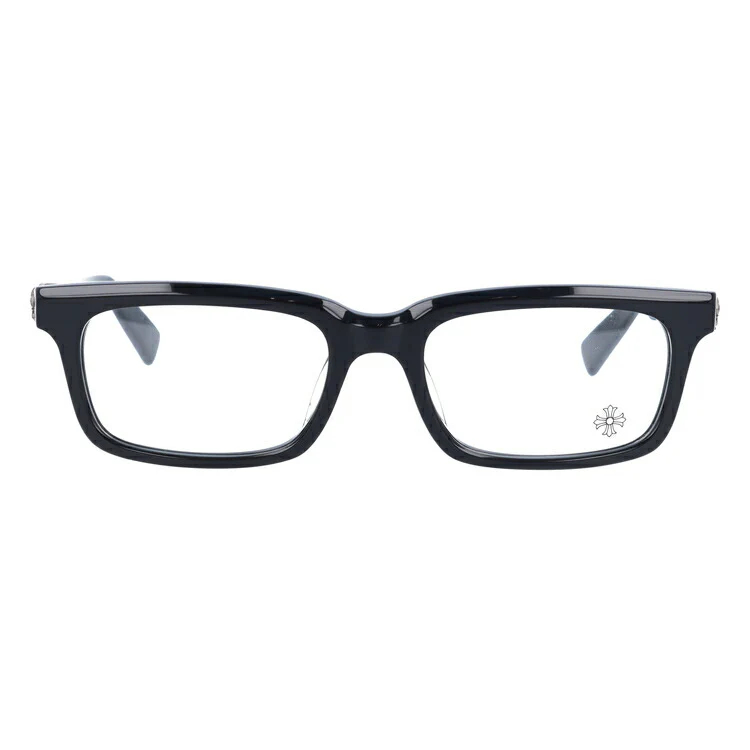 クロムハーツ メガネ 度付き 度なし 伊達メガネ 眼鏡 メガネフレーム CHROME HEARTS レギュラーフィット PONTIFASS BK 51サイズ スクエア型 日本製 フレア ユニセックス メンズ レディース 紫外線 UVカット ラッピング無料