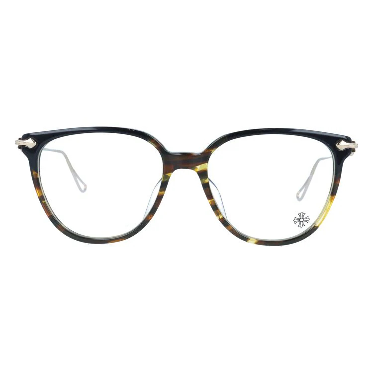 【Chrome Hearts】クロムハーツ メガネフレーム 伊達メガネ レギュラーフィット CHROME HEARTS THOT BK/VS-GP 52サイズ ウェリントン型 ユニセックス メンズ レディース