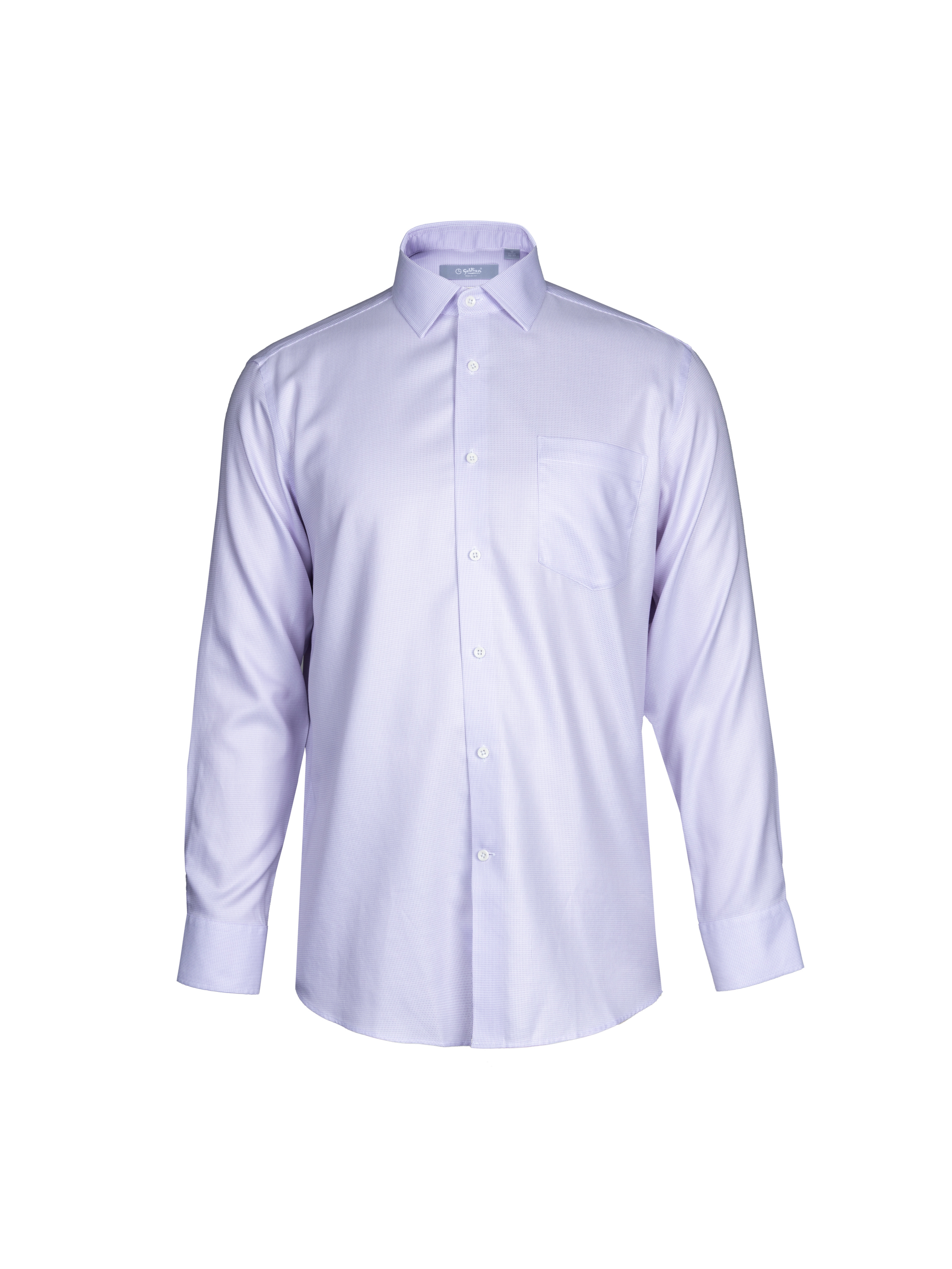 Goldlion Business Regular Fit 3D Wrinkle Free Long-Sleeved Shirt (Purple Pattern)