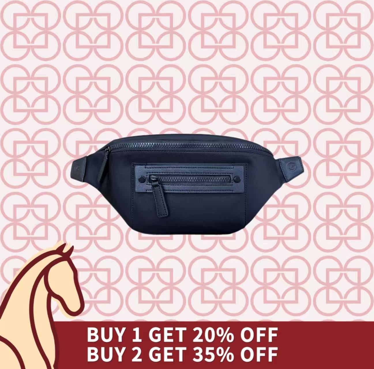 Goldlion Casual Nylon Waist Bag