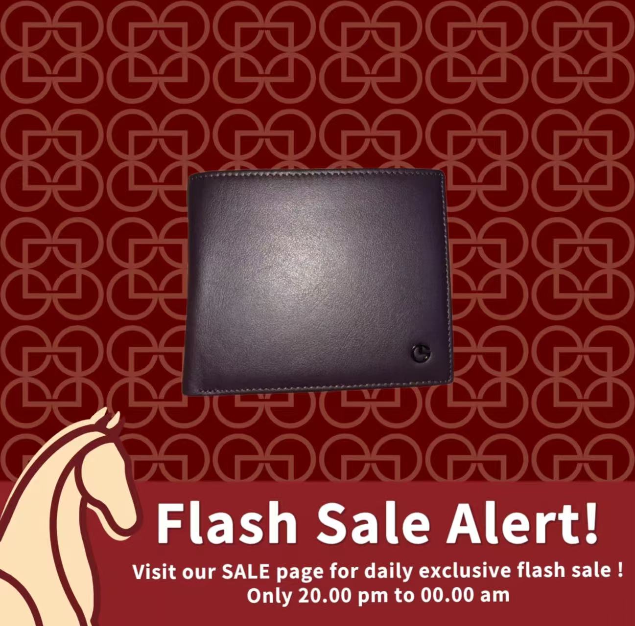 Goldlion Genuine Leather Wallet (9 Cards Slot, Coin Pouch, Dark Brown)