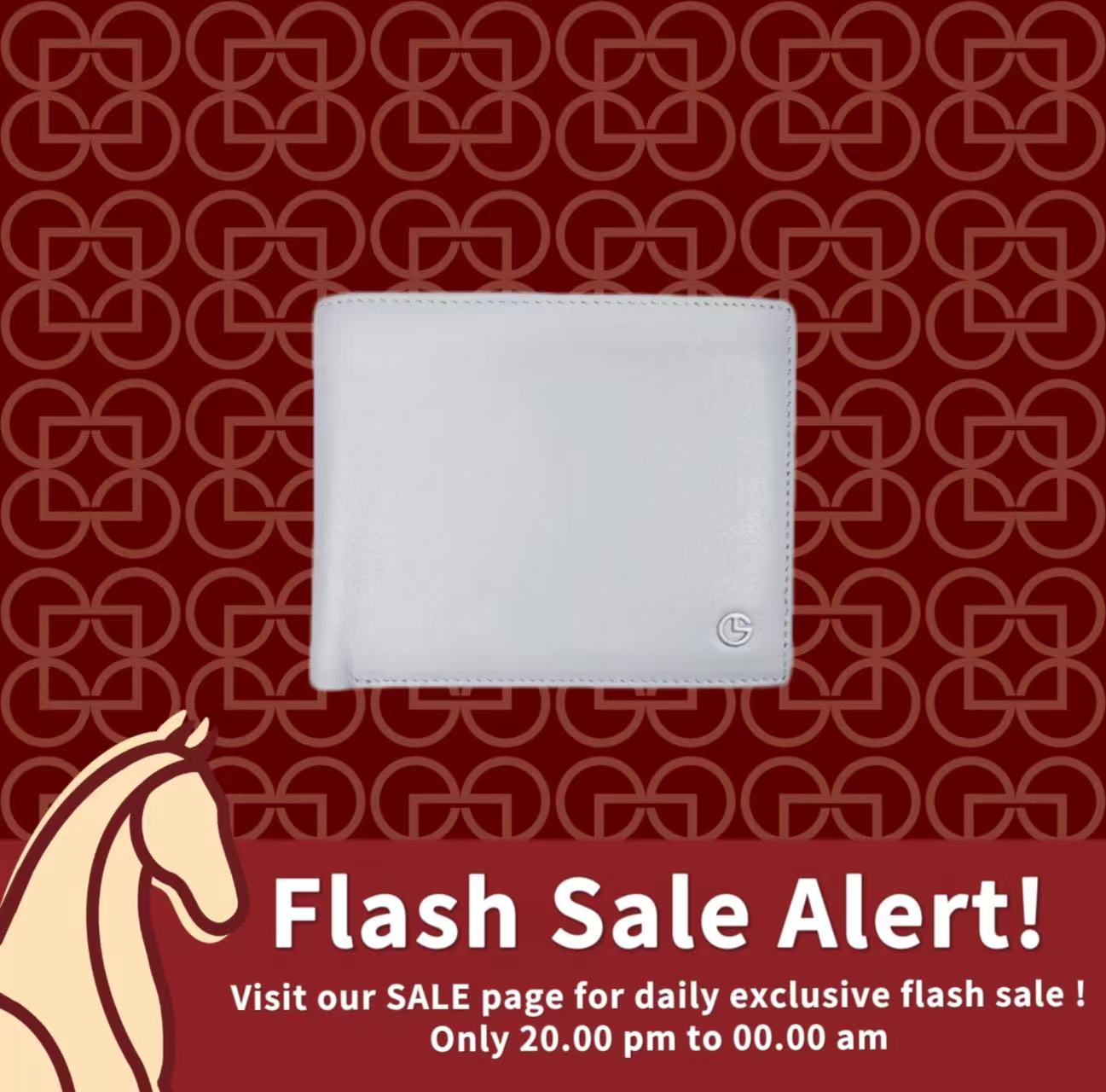 Goldlion Genuine Leather Wallet (9 Cards Slot, Coin Pouch, Grey)